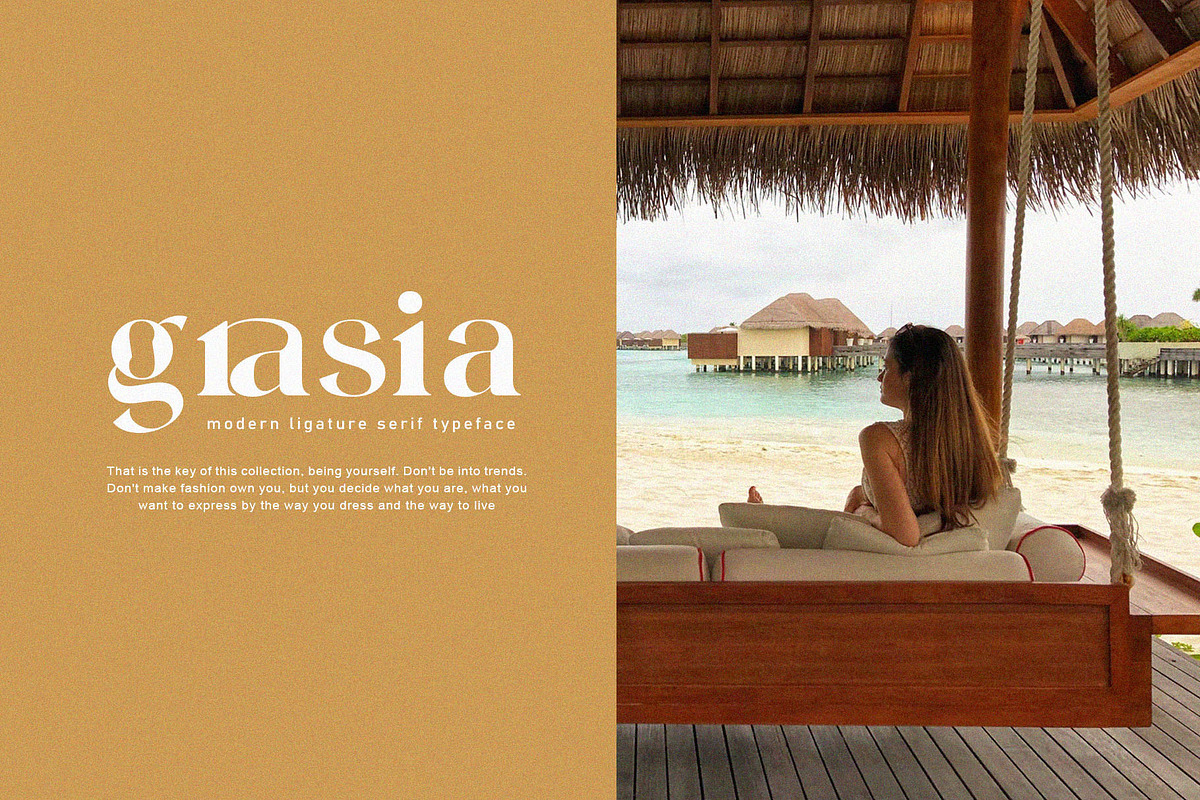Famous Ligature Typeface, a Serif Font by Graphicxell (Photo 9 of 15)