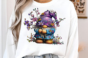 Whimsical spring gnome clipart, an Illustration by SinaCreation (Thumbnail 5 of 11)