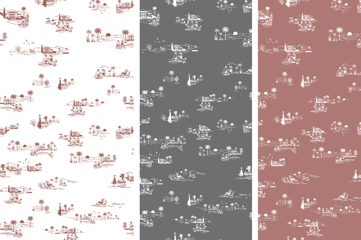 Hollywood Hills Seamless Pattern Set, a Pattern Graphic by Hughes Studio (Photo 8 of 8)