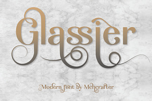 Glassier Fancy Logotype Font