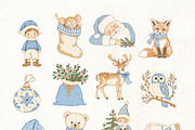 Blue Christmas, a Seasonal Illustration by Vasmila (Thumbnail 5 of 11)