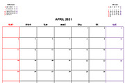 Calendar Planner 2021, a Flyer Template by art789 studio (Thumbnail 4 of 13)