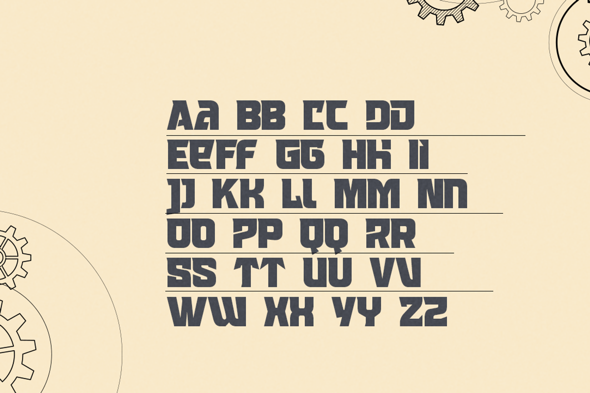 Wargear Font, a Blackletter Font by Grontype (Photo 7 of 8)
