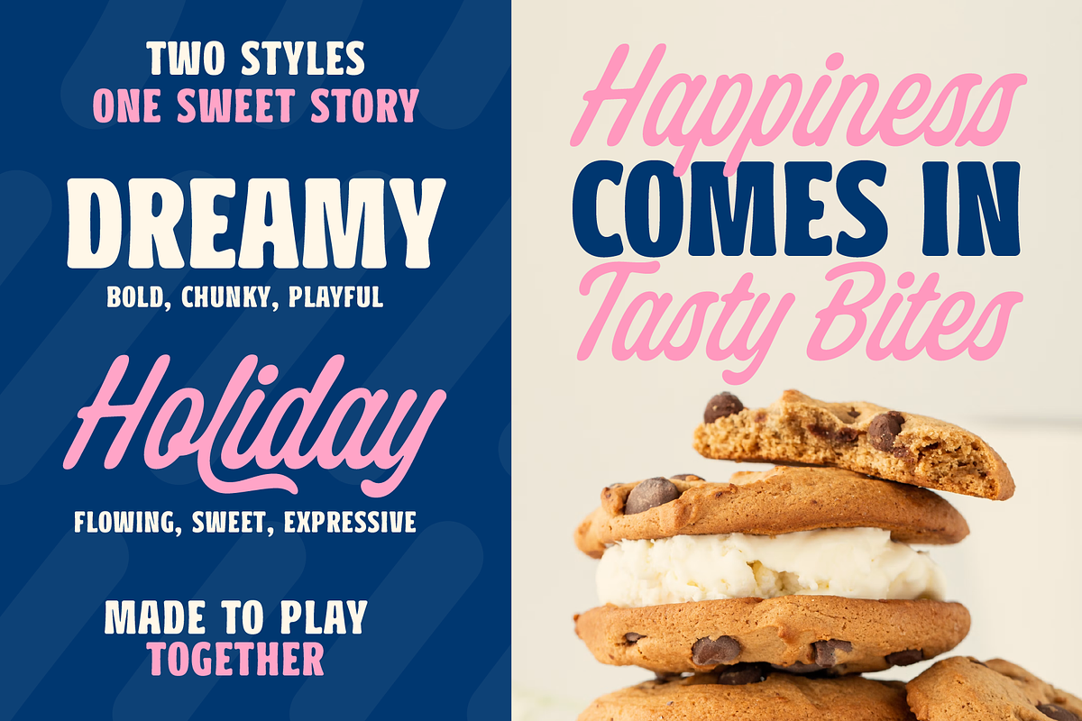 Dreamy Holiday - Font Duo, a Script Font by Abbasy Studio (Photo 2 of 11)