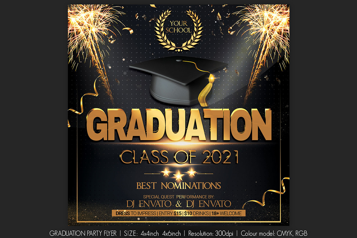 Graduation Party Flyer, a Flyer Template by Artolus (Photo 1 of 4)