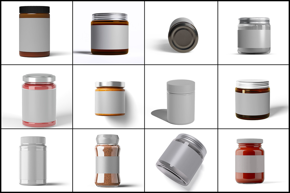 Jar Mockup, a Cups & Container Mockup by mockupbuys (Photo 2 of 26)