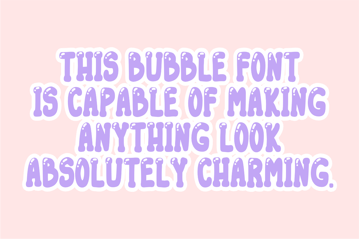 Hello Bubble - Cute Bubble Font, a Handwritten Font by KiddoGlyphs Studio (Photo 2 of 5)