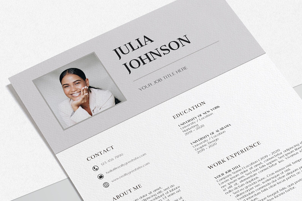 Canva Printable Resume Template, a Resume Template by LucaTheme (Photo 6 of 9)