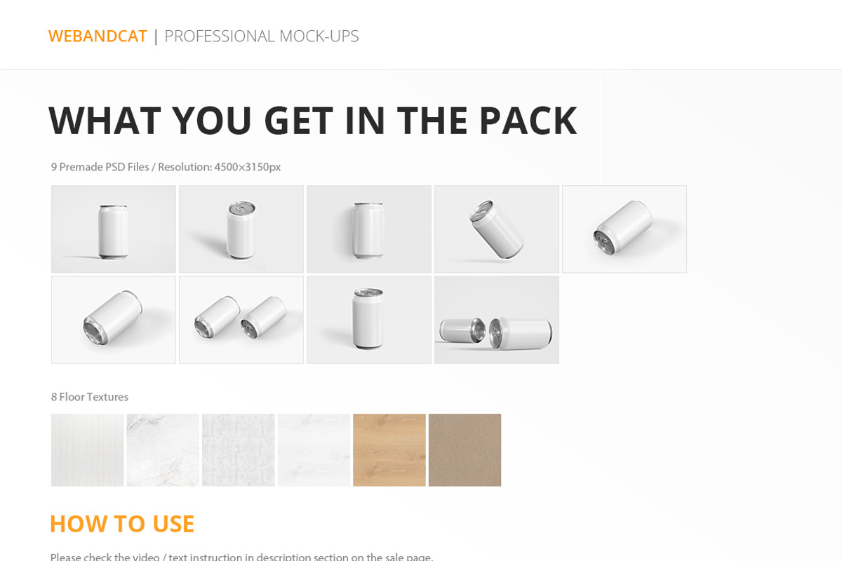 Can Mock-up, a Packaging Mockup by WebAndCat (Photo 9 of 9)
