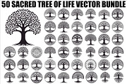 Sacred Tree of Life Vector Bundle, an Illustration by Designs_River (Thumbnail 1 of 51)