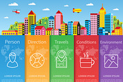 Cityscape conceptual illustration, a Transportation Illustration by AlexZeL (Thumbnail 1 of 5)
