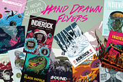 13 Hand Drawn Indie Music Flyers, a Flyer Template by ashenterprise (Thumbnail 1 of 16)
