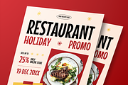Restaurant Holiday Promo Flyer Set, a Flyer Template by Annora Studio (Thumbnail 4 of 6)
