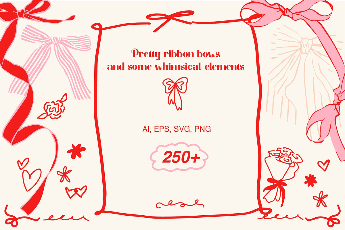 Pretty ribbon bows bundle, an Object Graphic by MayBay Studio (Photo 1 of 11)