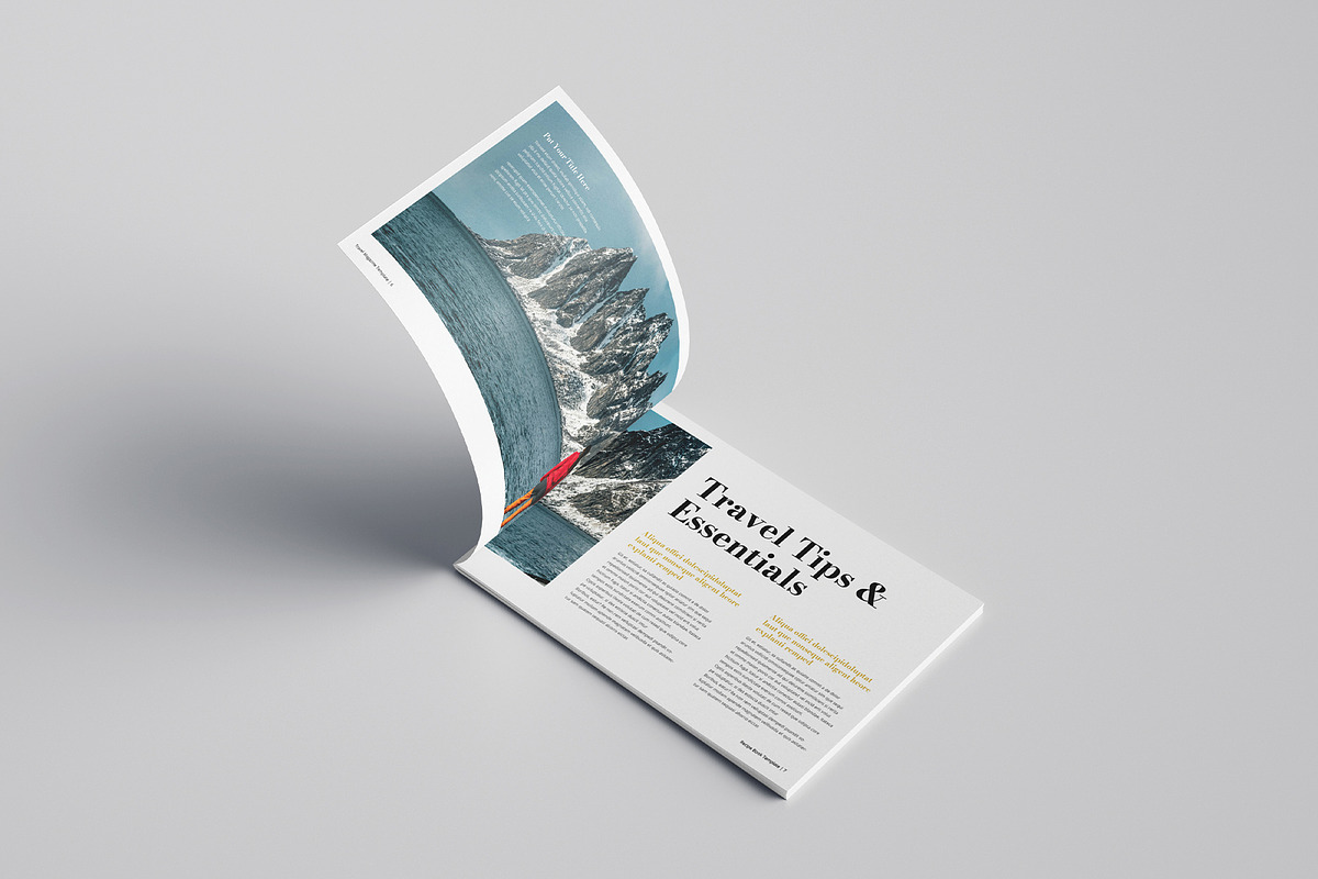 Travel Magazine Template Landscape preview 4