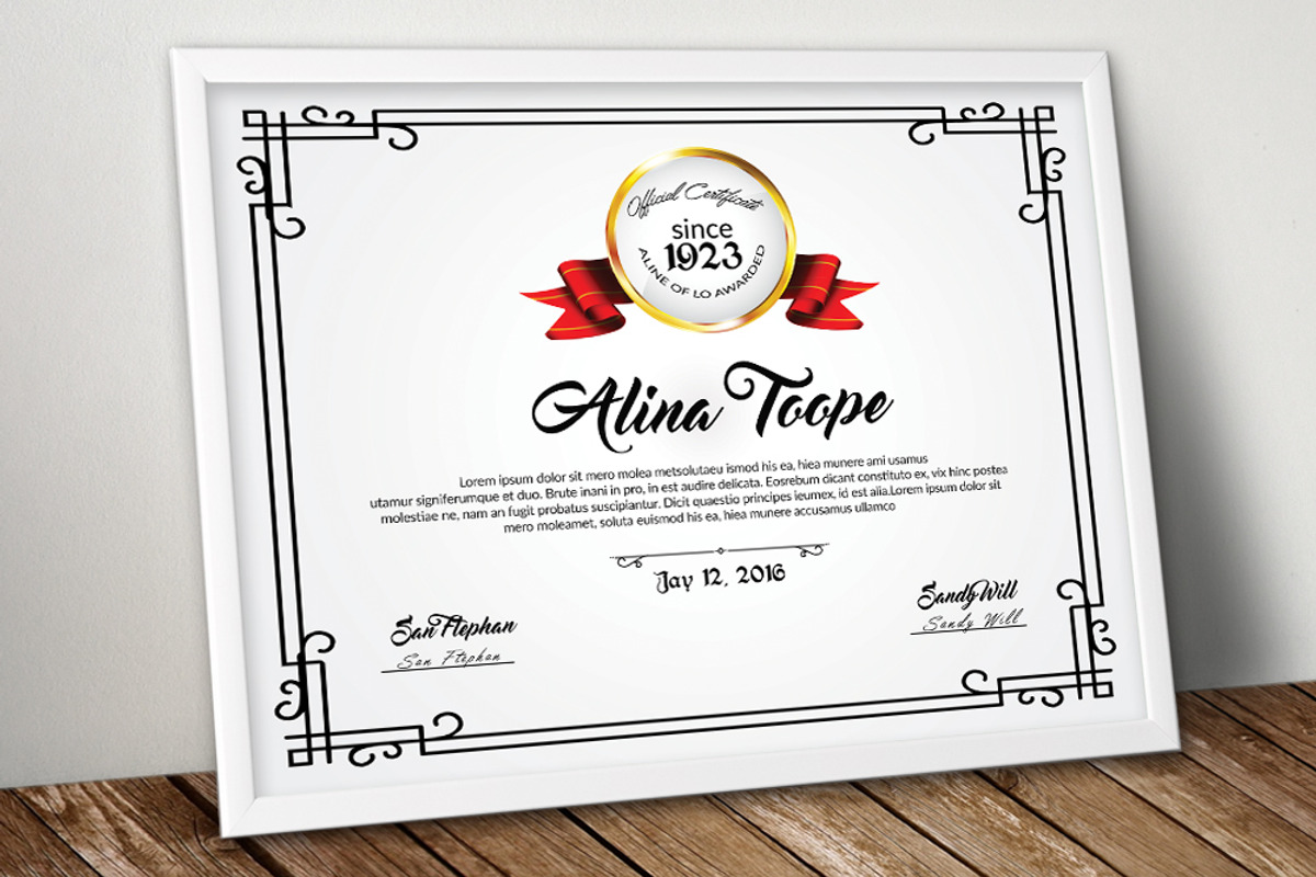 Certificate & Diploma, a Stationery Template by Business Flyers (Photo 1 of 2)