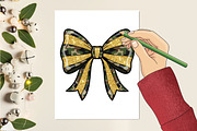 Camo Brushstroke Coquette Bow Png, an Illustration by designcity5 (Thumbnail 4 of 8)