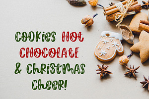 Happy Hollydays, Christmas Font