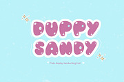 Duppy sandy font., a Handwritten Font by JJuta (Thumbnail 1 of 6)