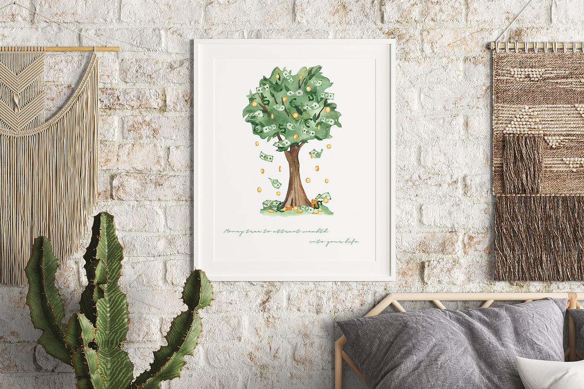 Money watercolor collection, a Finance Illustration by Marina Ermakova (Photo 7 of 11)
