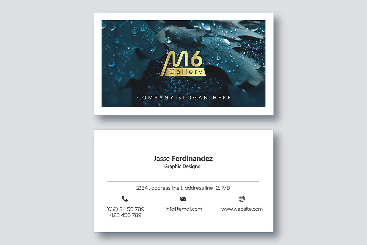 Nature Business Card Template- S43, a Business Card Template by M6 Gallery (Photo 3 of 5)
