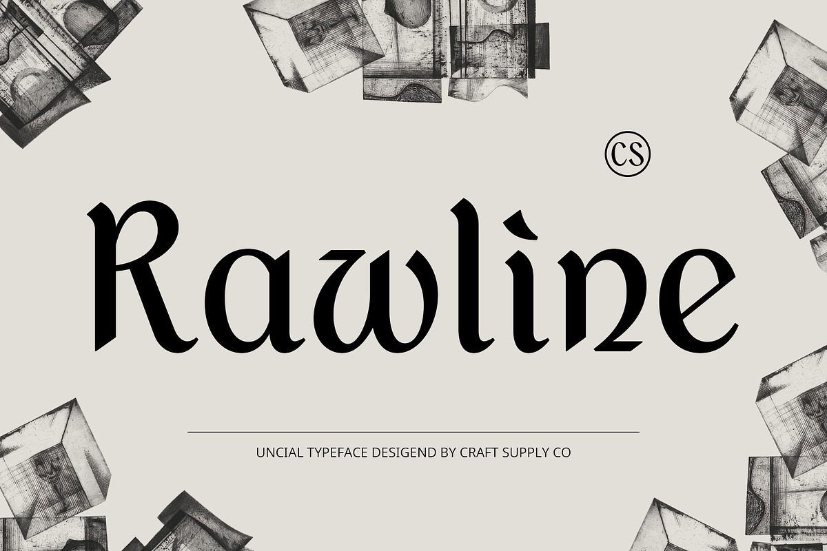 CS Rawline – Uncial Font, a Serif Font by Craft Supply Co. (Photo 1 of 8)