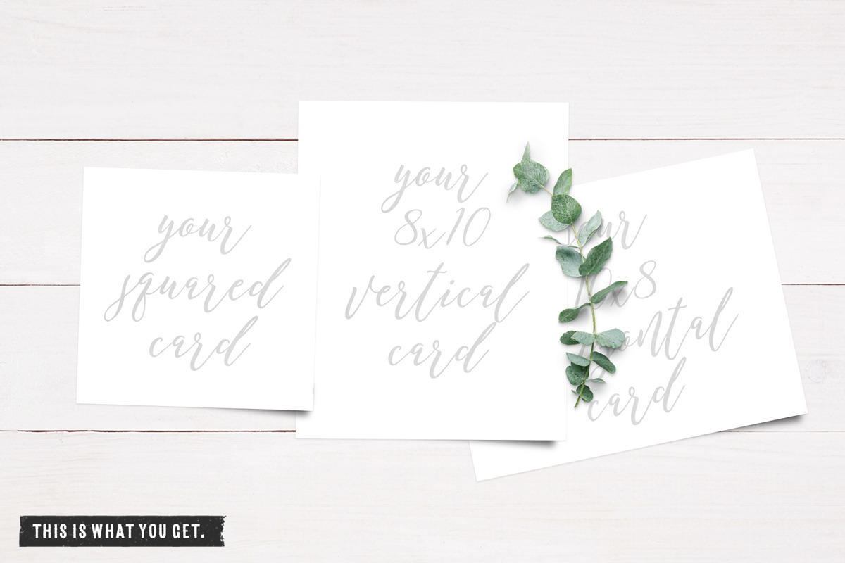 Invitation Mockup w/ Eucalyptus Twig, a Print Template by Hype Your Prints (Photo 5 of 5)