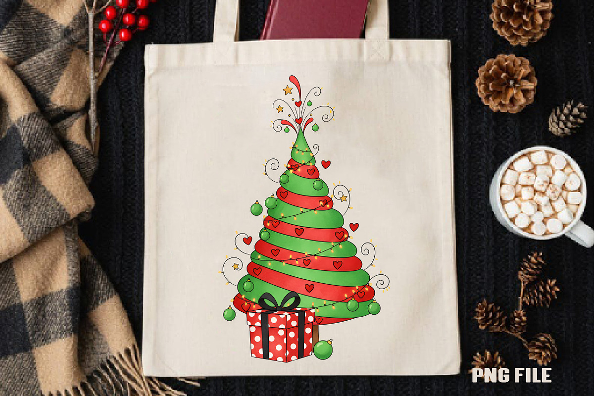 Christmas Tree PNG, an Illustration by DreamCafeArt (Photo 4 of 4)