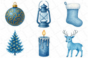 Christmas Blue Clipart PNG, an Illustration by DreamPrint404 (Thumbnail 2 of 3)
