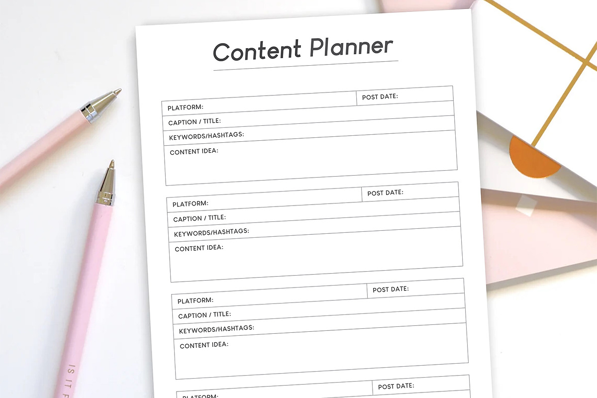 Social Media Planner, a Stationery Template by DesignDevisers (Photo 5 of 10)