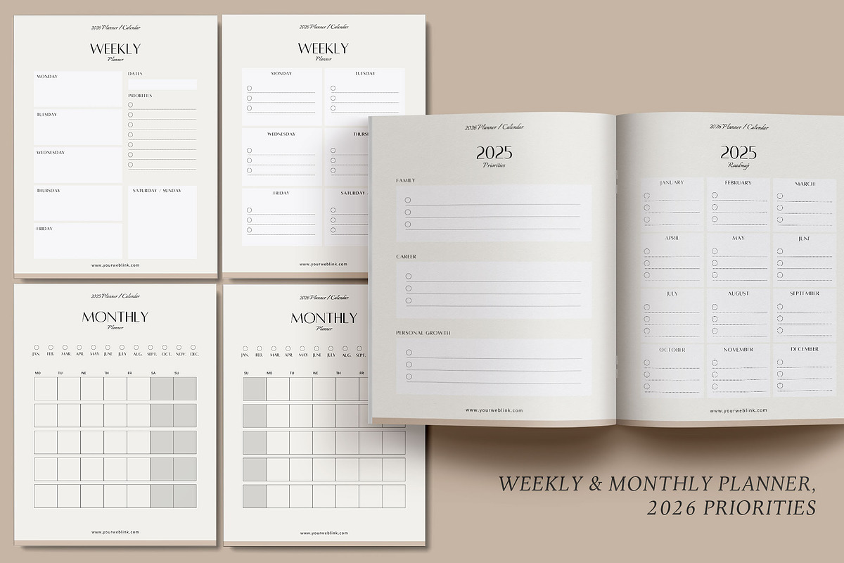 2026 Canva Planner & Calendar kit v2 preview 5