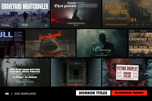Horror Film Titles Collection, a Templates & Theme by pixelbuddha.net