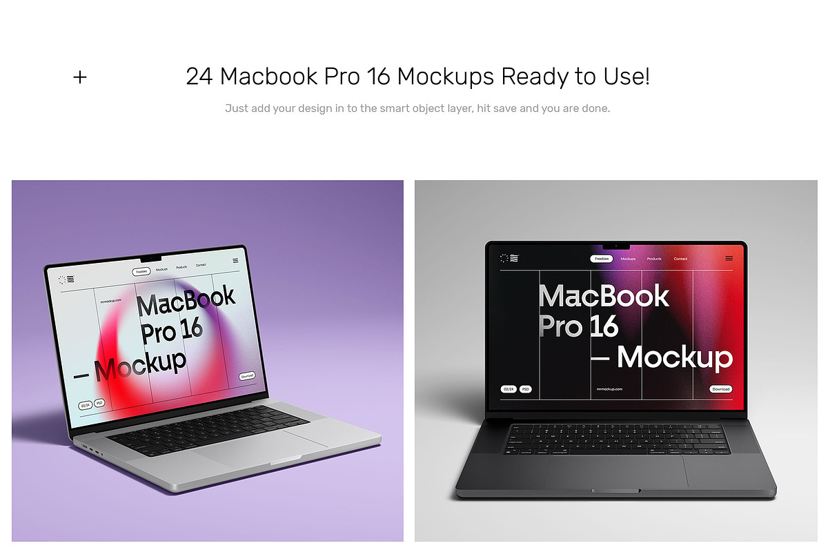 MacBook Pro 16 Mockups + Clay Style, a Mac Mockup by Mr.Mockup™ (Photo 6 of 15)
