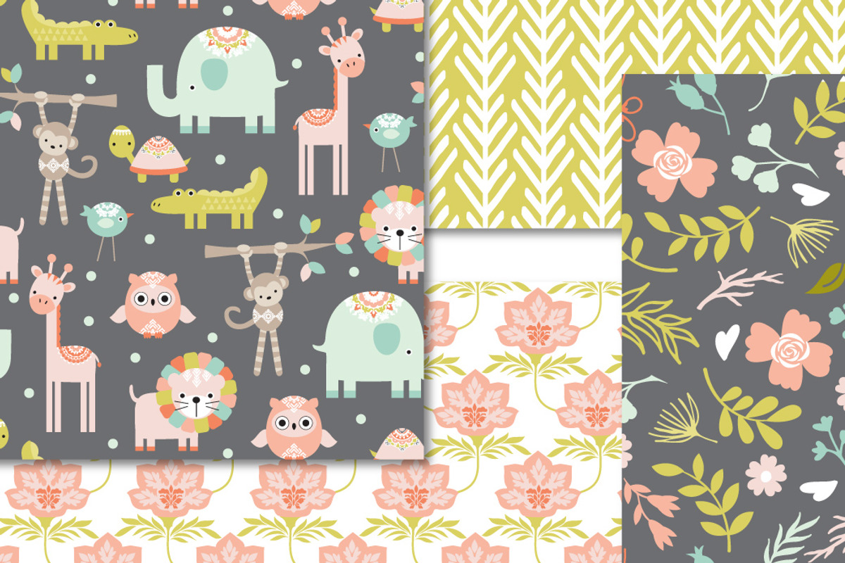 Wild and Free Jungle Patterns, an Animal Illustration by Wild Twig Co (Photo 3 of 6)