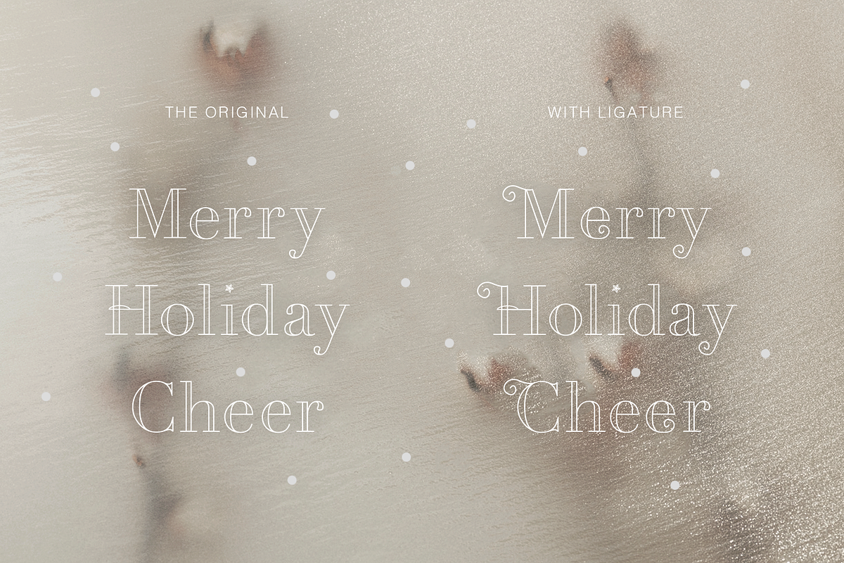 Cholas Modern Christmas Font Display, a Serif Font by Cloverons (Photo 2 of 10)