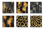 Gold Glam Seamless Velvet Pattern, a Pattern Graphic by Canvas Craft (Thumbnail 3 of 9)