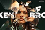 Broken Glass Photo Effect Overlay, a Layer Style Add-On by Svaha Graphic Studio (Thumbnail 1 of 5)