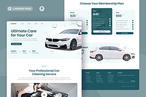 BubBlast - Car Wash Landing Page