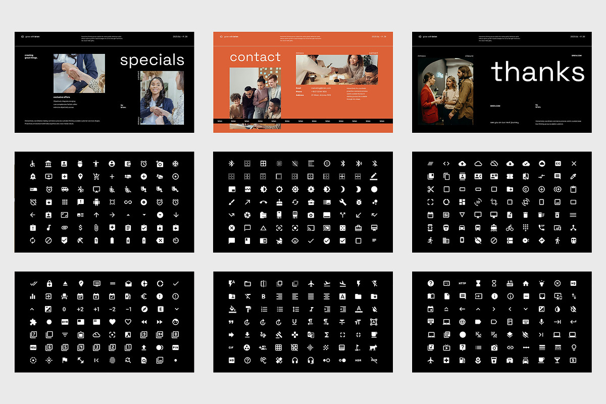 Brien Creative Business GoogleSlides, a Presentation Template by Punkl Camp (Photo 9 of 9)