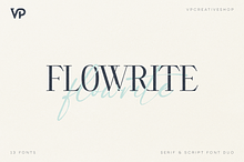 SALE! Flowrite - modern font duo