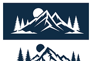 Mountain Sunrise Illustrations, a Work Illustration by CarWrap design (Thumbnail 1 of 4)