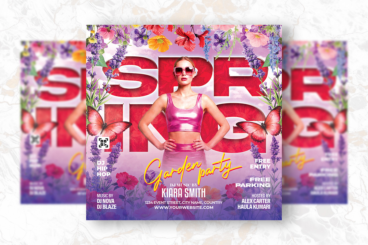 Spring Garden Party Flyer Design, a Flyer Template by Shajib Shikder (Photo 2 of 2)