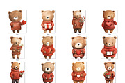 Valentine teddy bear, an Object Graphic by MyLittleMeow (Thumbnail 3 of 6)