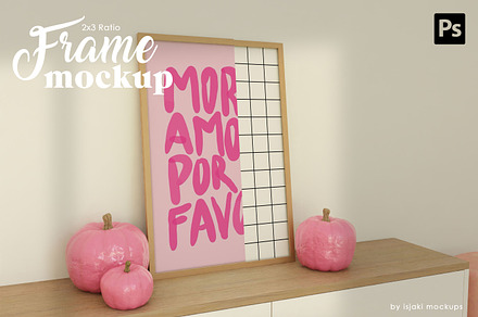 Pink Pumpkin Era | 2x3 Frame Mockup