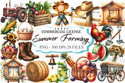 Summer Farming Time Clipart, a Graphic by designcity5 (Thumbnail 1 of 5)