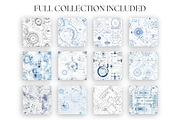 Technical Blueprint Patterns, a Pattern Graphic by Artful Assets Boutique (Thumbnail 2 of 4)