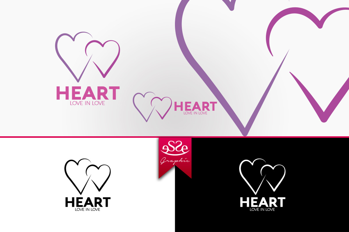 Heart Logo, a Branding & Logo Template by essegraphic