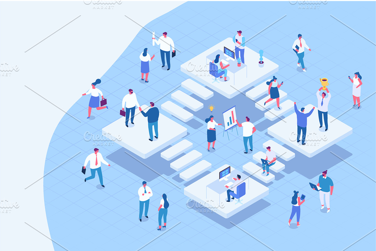 Isometric cartoon people vector set, a Person Illustration by Vector_Art (Photo 3 of 24)