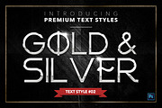 Gold & Silver #4 - 20 Text Styles, a Layer Style Add-On by Jonas Stensgaard (Thumbnail 3 of 23)