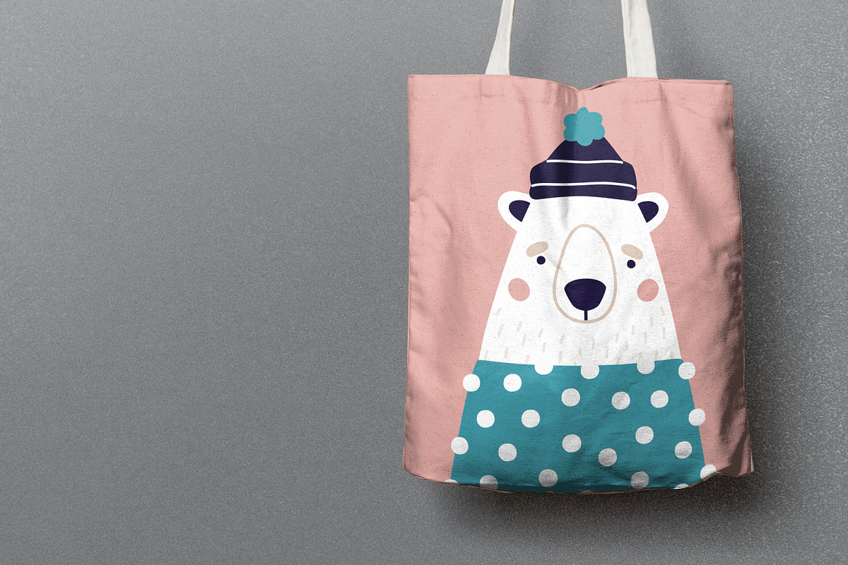 Cute polar bear in hat and sweater, an Animal Illustration by Good Studio (Photo 3 of 4)